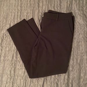 Straight leg ankle length dress pants